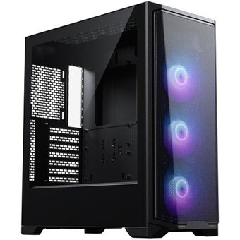  Корпус PHANTEKS Eclipse G370A (PH-EC370GA_DBK01), Black, 3x120mm ARGB Fan, боковая панель Tempered Glass, Mid-Tower 