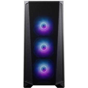  Корпус PHANTEKS Eclipse G370A (PH-EC370GA_DBK01), Black, 3x120mm ARGB Fan, боковая панель Tempered Glass, Mid-Tower 