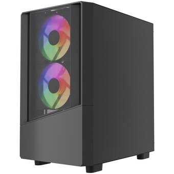 Корпус Powercase Mistral Micro A15B (CMMA15B-L3), Tempered Glass, 3x120mm FRGB fan, чёрный, mATX 