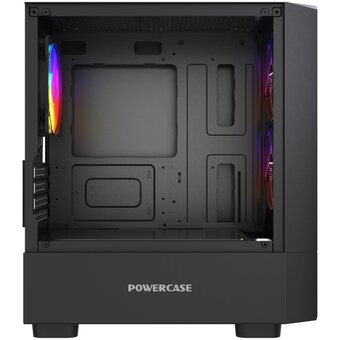  Корпус Powercase Mistral Micro A15B (CMMA15B-L3), Tempered Glass, 3x120mm FRGB fan, чёрный, mATX 
