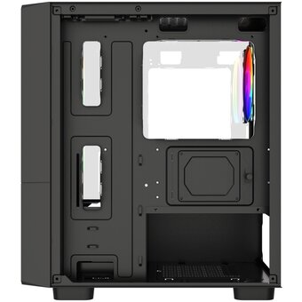  Корпус Powercase Mistral Micro A15B (CMMA15B-L3), Tempered Glass, 3x120mm FRGB fan, чёрный, mATX 