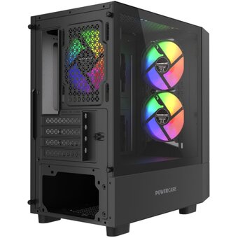  Корпус Powercase Mistral Micro A15B (CMMA15B-L3), Tempered Glass, 3x120mm FRGB fan, чёрный, mATX 