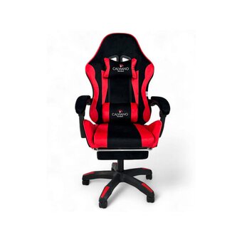  Кресло игровое Calviano 1583 черный/красный PU 