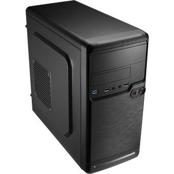  Корпус Formula QS-182 (mATX, USB3.0 x1, USB2.0 x2, 1x 8cm Black Fan) 