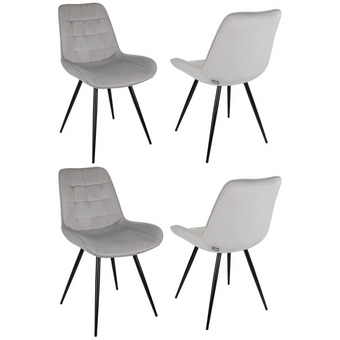  Стул Бюрократ CH-K2_1/HL09_4 св.серый Holland 09 металл черный на ножках 