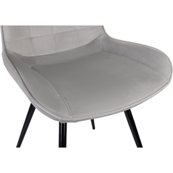  Стул Бюрократ CH-K2_1/HL09_4 св.серый Holland 09 металл черный на ножках 