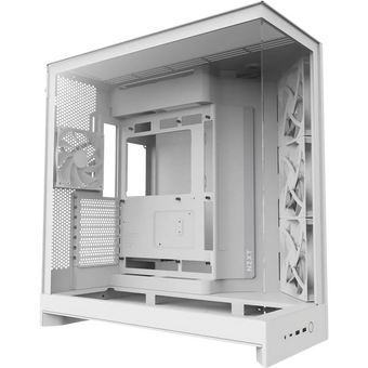 Корпус NZXT H9 Flow RGB+ (CM-H92FW-P1) без БП (2025), Midi-Tower, TG, 6x140mm + 1x120mm RGB, 2xUSB-A 3.2 1xUSB-C E-ATX, ATX, mITX White   Корпус NZXT H9 Flow RGB+ (CM-H92FW-P1) без БП (2025), Midi-Tower, TG, 6x140mm + 1x120mm RGB, 2xUSB-A 3.2 1xUSB-C E-ATX, ATX, mITX White