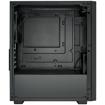  Корпус XASTRA A307M 2BK SI Black (A307M-2FC12BK-SI) mATX/Mesh/Metal left panel / 2x120mm PWM FC black fans 