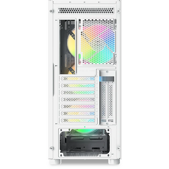  Корпус SAMA S40 White (S40-WHAPA4X1-GL) белый без БП, Midi-Tower, TG, 4x120mm ARGB, 2xUSB 3.0 + 1xUSB 3.1 Type-C, ATX, mITX 