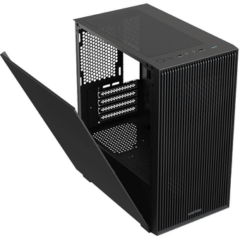  Корпус XASTRA A307M 2BK SI Black (A307M-2FC12BK-SI) mATX/Mesh/Metal left panel / 2x120mm PWM FC black fans 
