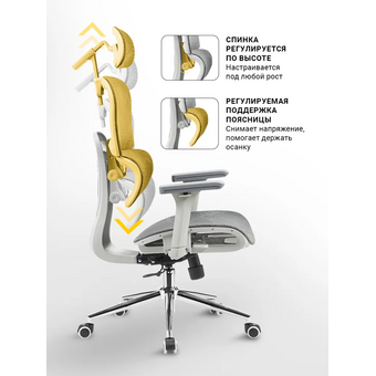  Кресло офисное myroo Office Impact HS-3852H-1-G Grey 