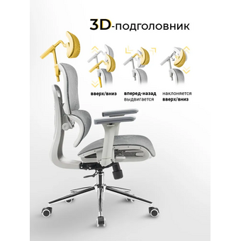  Кресло офисное myroo Office Impact HS-3852H-1-G Grey 