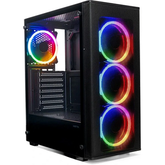  Корпус XASTRA A300 4FRGB Black (A300-4FR12F) ATX/Mesh/ full-size TG / 4x120mm FR120-FRGB fans 