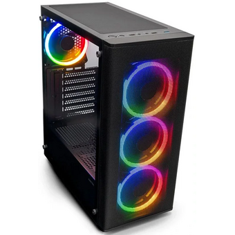  Корпус XASTRA A300 4FRGB Black (A300-4FR12F) ATX/Mesh/ full-size TG / 4x120mm FR120-FRGB fans 
