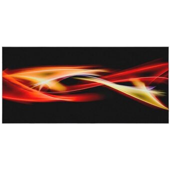  Стекло к вытяжке MAUNFELD Berford 60 с декором Волна на черном фоне 