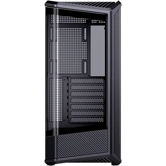  Корпус JONSBO D400 Black без БП, боковая панель из закаленного стекла (панорама), mini-ITX, micro-ATX, ATX, черный 