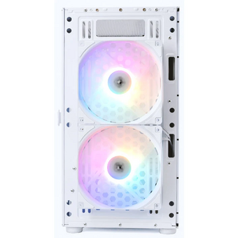  Корпус XASTRA A305M 3FRGB White (A305M-2FC14F-1FC12F-D-WH) mATX/Mesh/ tempered glass / 2x140mm + 1x120mm FRGB fans/ Door 