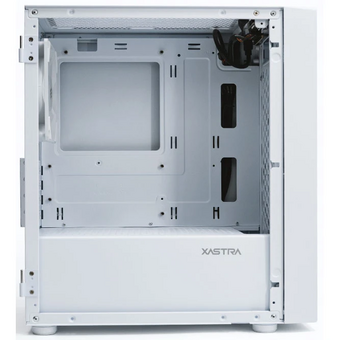  Корпус XASTRA A305M 3FRGB White (A305M-2FC14F-1FC12F-D-WH) mATX/Mesh/ tempered glass / 2x140mm + 1x120mm FRGB fans/ Door 