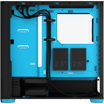  Корпус Fractal Design Pop Air RGB Cyan Core TG Clear Tint (FD-C-POR1A-02) без БП Midi-Tower, 3x120mm 2xUSB-A 3.2 ATX, mITX Black/Cya 