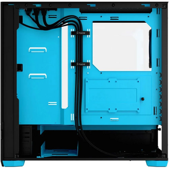  Корпус Fractal Design Pop Air RGB Cyan Core TG Clear Tint (FD-C-POR1A-02) без БП Midi-Tower, 3x120mm 2xUSB-A 3.2 ATX, mITX Black/Cya 