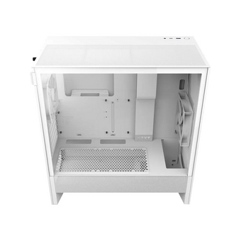  Корпус NZXT H5 Flow (2024) (CC-H52FW-01), без БП Midi-Tower, TG, 2x120mm, 1xUSB-A 3.2 + E-ATX, ATX, mITX White 