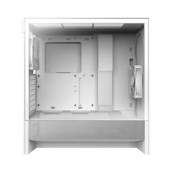  Корпус NZXT H5 Flow (2024) (CC-H52FW-01), без БП Midi-Tower, TG, 2x120mm, 1xUSB-A 3.2 + E-ATX, ATX, mITX White 