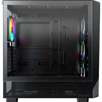  Корпус Montech X5 черный без БП ATX 4x120mm 1xUSB2.0 1xUSB3.0 audio bott PSU 