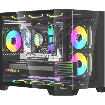  Корпус Formula Crystal Z6M Floe, mATX, Mini-Tower, без БП, черный 