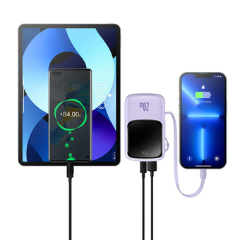  Портативное ЗУ Baseus Qpow Pro Digital Display Fast Charge PPQD2-20C фиолетовый 