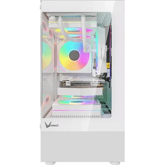  Корпус Formula Crystal Z1CM белый без БП mATX 5x120mm 1xUSB3.0 audio bott PSU 