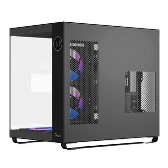  Корпус Ocypus lota C70 ARGB Black (Iota-C70-BKD600XX-GL) MidTower (ATX, без БП, ARGB, 2xUSB Type-A+USB Type-C) 