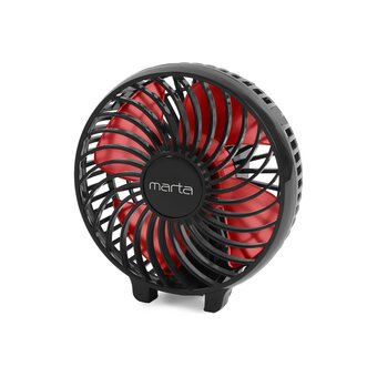  Вентилятор портативный MARTA MT-FN2546 черный/красный 