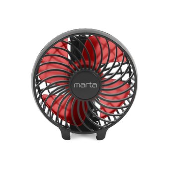  Вентилятор портативный MARTA MT-FN2546 черный/красный 