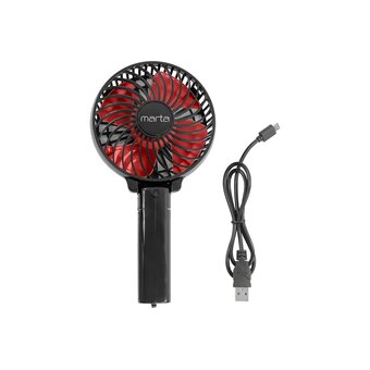  Вентилятор портативный MARTA MT-FN2546 черный/красный 