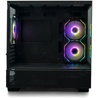  Корпус XASTRA Q500M 3ARGB-C10 Black (Q500M-3FM12A-C10) mATX/Aquarium/Screewless/ 3x120mm ARGB PWM FM fans/Argb+PWM HUB 10port 