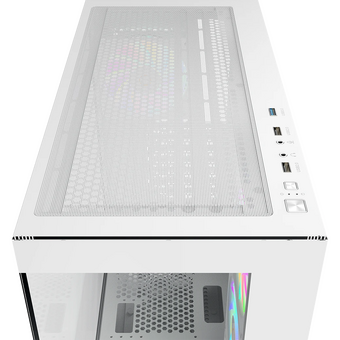  Корпус Ocypus Gamma C72 WH ARGB (Gamma-C72-W-HD400XX-GL) ATX / win / white / 4 ARGB fans / no PSU / Tempered Glass 
