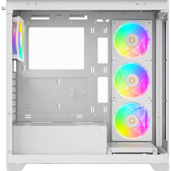  Корпус Ocypus Gamma C72 WH ARGB (Gamma-C72-W-HD400XX-GL) ATX / win / white / 4 ARGB fans / no PSU / Tempered Glass 
