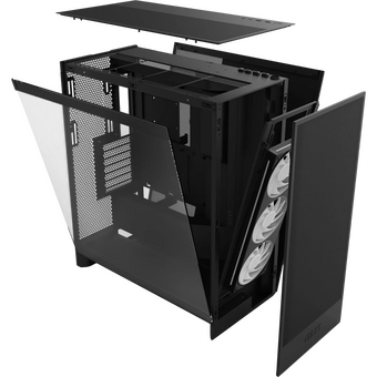 Корпус NZXT H7 Flow RGB (CM-H72FB-R1) без БП Midi-Tower, TG, 3x120mm 2xUSB-A 3.2 + 1xUSB-C E-ATX, ATX, mITX Black   Корпус NZXT H7 Flow RGB (CM-H72FB-R1) без БП Midi-Tower, TG, 3x120mm 2xUSB-A 3.2 + 1xUSB-C E-ATX, ATX, mITX Black