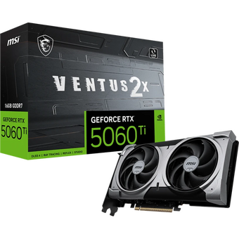  Видеокарта MSI RTX 5060 Ti 16G Ventus 2X Plus, 16Gb 128bit GDDR7 2572/28000/H PCI-E 5.0 