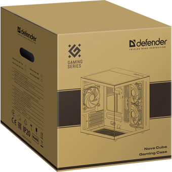  Корпус DEFENDER NovaCube 25102 белый, mATX, USB3.0, w/o fans 