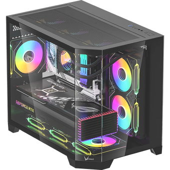  Корпус Formula Crystal Z6M Floe, mATX, Mini-Tower, без БП, черный 