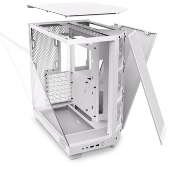 Корпус NZXT H6 Flow RGB (2023) (CC-H61FW-R1) без БП, Midi-Tower, TG, 3x120mm 2xUSB-A 3.2 + 1xUSB-C ATX, mITX White   Корпус NZXT H6 Flow RGB (2023) (CC-H61FW-R1) без БП, Midi-Tower, TG, 3x120mm 2xUSB-A 3.2 + 1xUSB-C ATX, mITX White