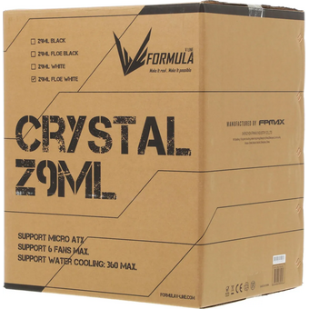  Корпус Formula Crystal Z9ML Floe, mATX, без БП, белый 