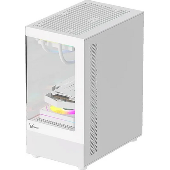  Корпус Formula Crystal Z1CM белый без БП mATX 5x120mm 1xUSB3.0 audio bott PSU 