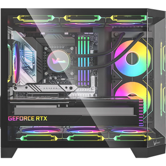  Корпус Formula Crystal Z6M Floe, mATX, Mini-Tower, без БП, черный 