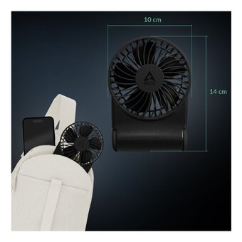  Вентилятор бытовой Arctic Cooling Summair 2Go Black USB Fan (AEBRZ00027A) 