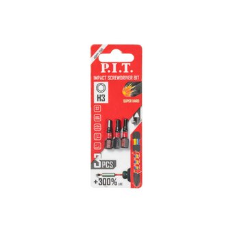  Биты ударные P.I.T. PH3x25 мм (ASDR01-25PH3) 3 шт в уп. 