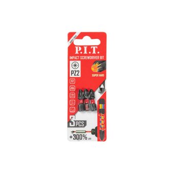  Бита ударная P.I.T. PZ2x25 мм (ASDR01-25PZ2) 3 шт в уп. 