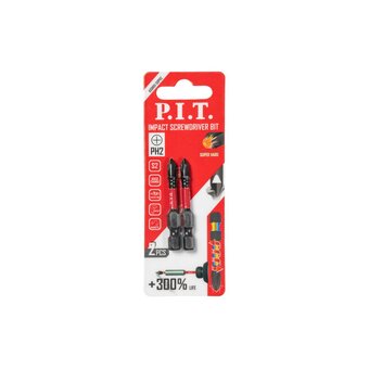  Бита ударная P.I.T. PH2x50 мм (ASDR01-50PH2) 2 шт в уп. 
