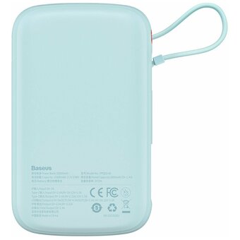  Портативное ЗУ Baseus Qpow Pro Digital Display Fast Charge PPQD2-20C голубой 